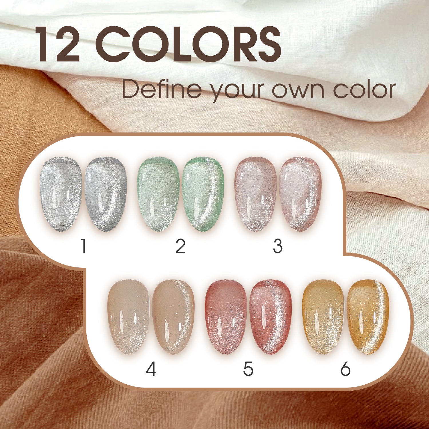 LAVIS 9D Cat Eyes CE1 - 02 - Gel Polish 0.5 oz - Cozy Cashmere