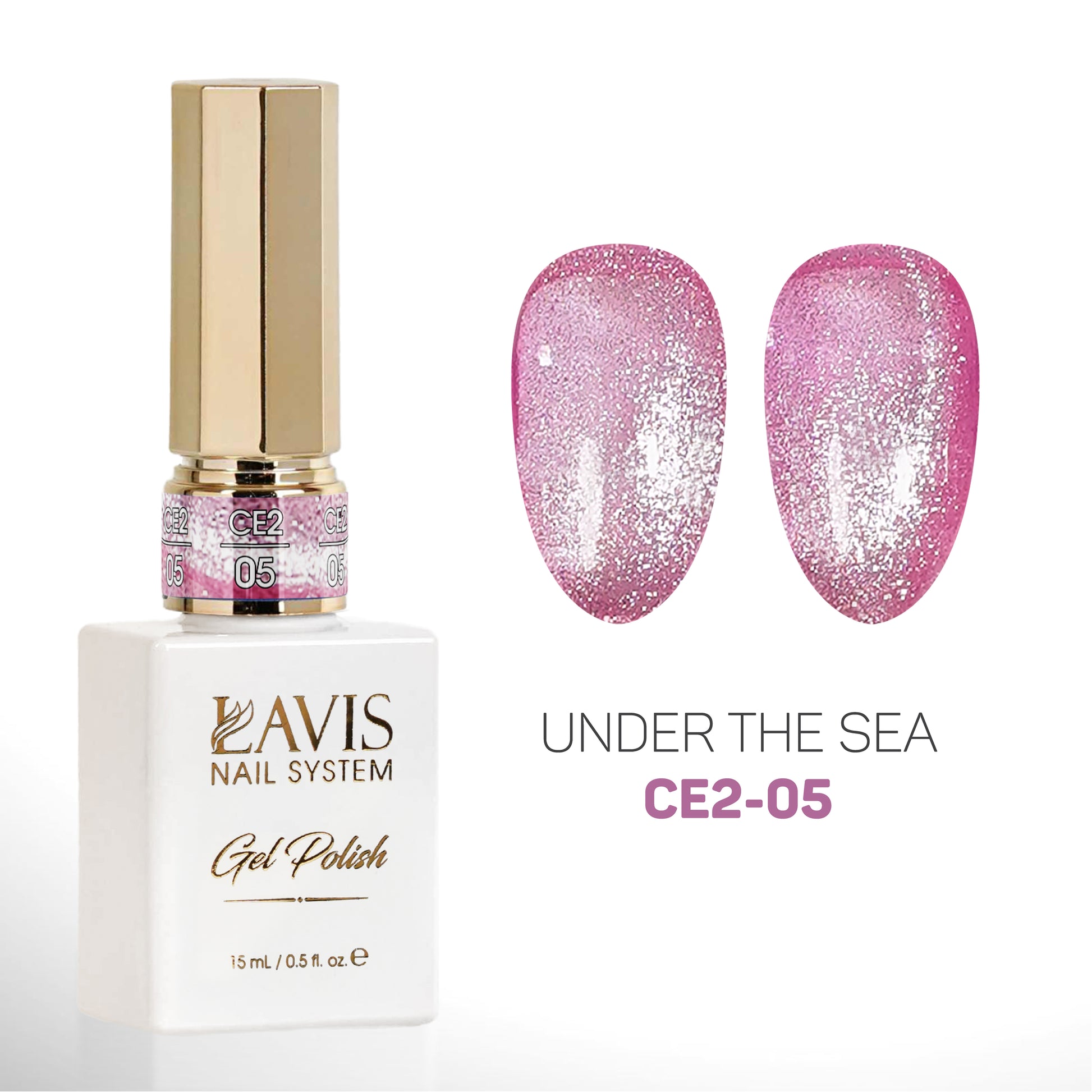 LAVIS Cat Eyes CE2 - 05 - Gel Polish 0.5 oz - Under The Sea