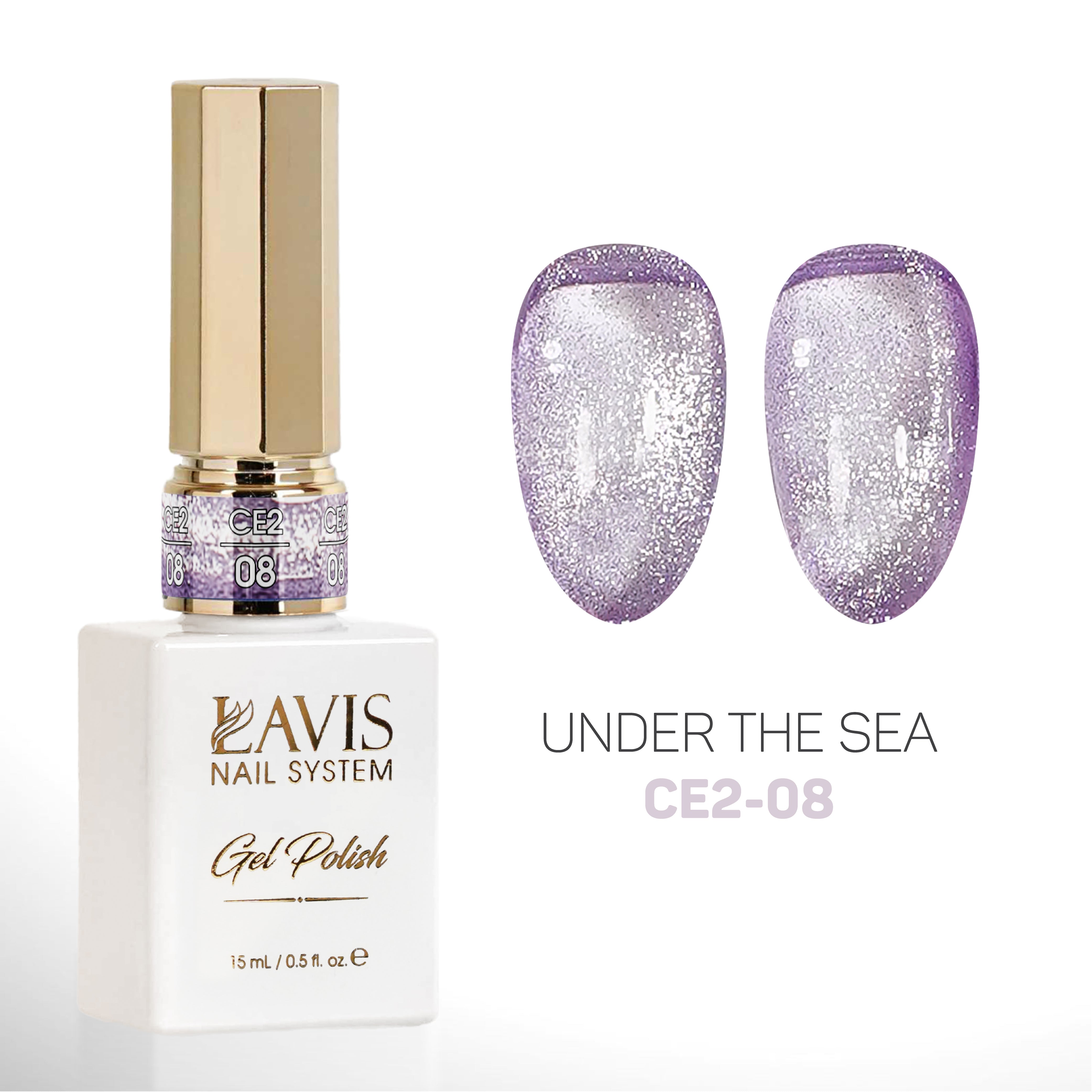 LAVIS Cat Eyes CE2 - 08 - Gel Polish 0.5 oz - Under The Sea