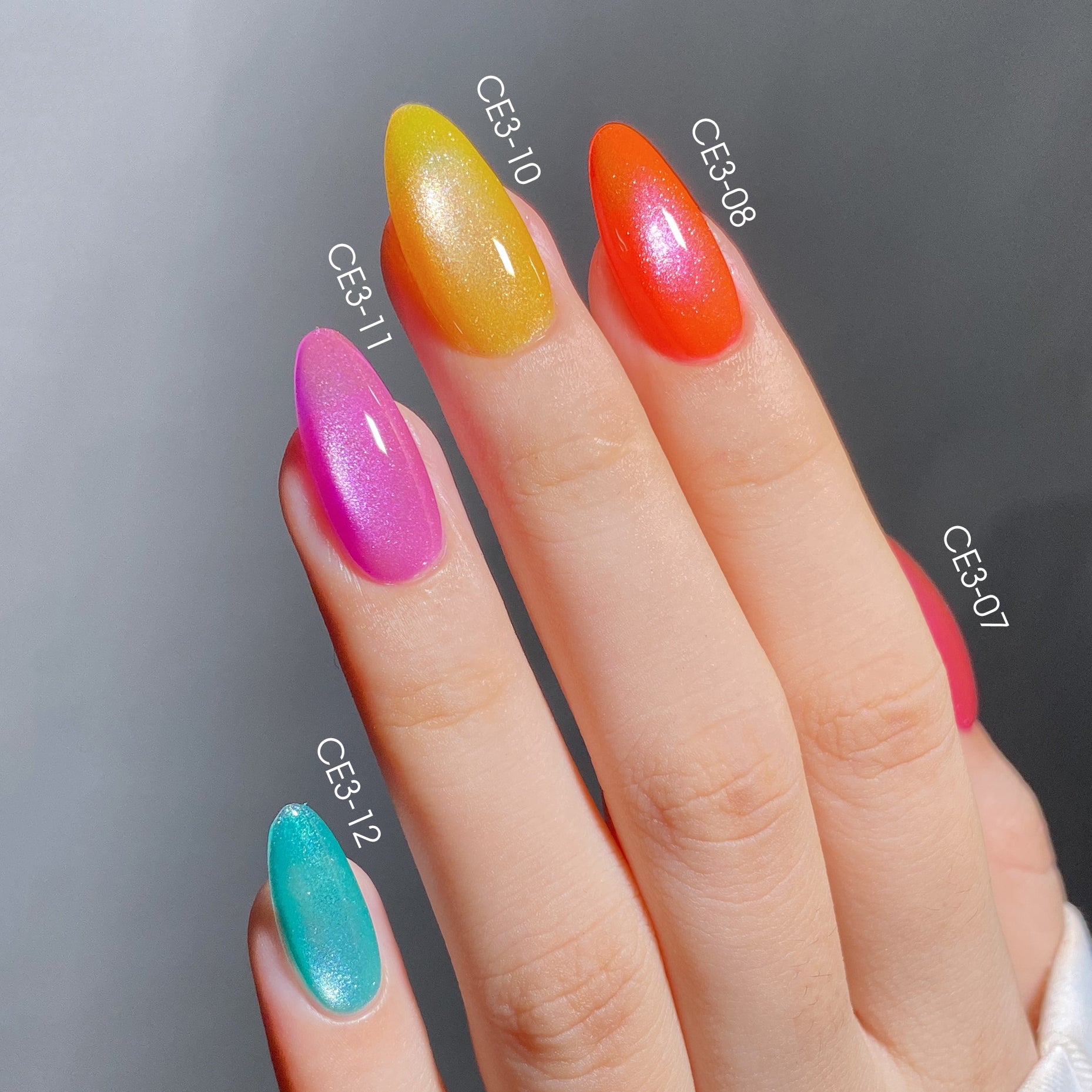 LAVIS Cat Eyes CE3 - Gel Polish 0.5 oz - Tropical Candy