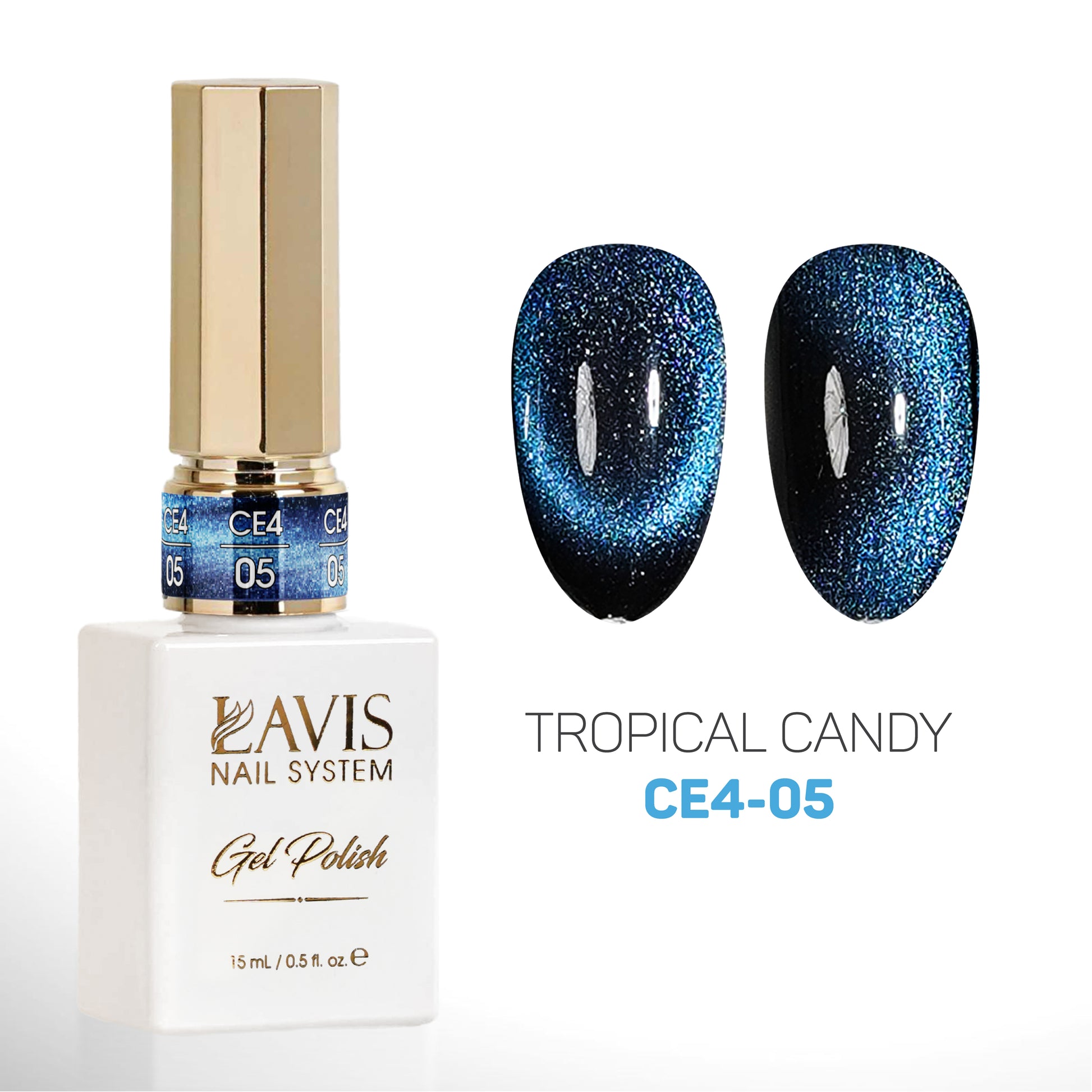 LAVIS Cat Eyes CE4 - 05 - Gel Polish 0.5 oz - Fairy Tale