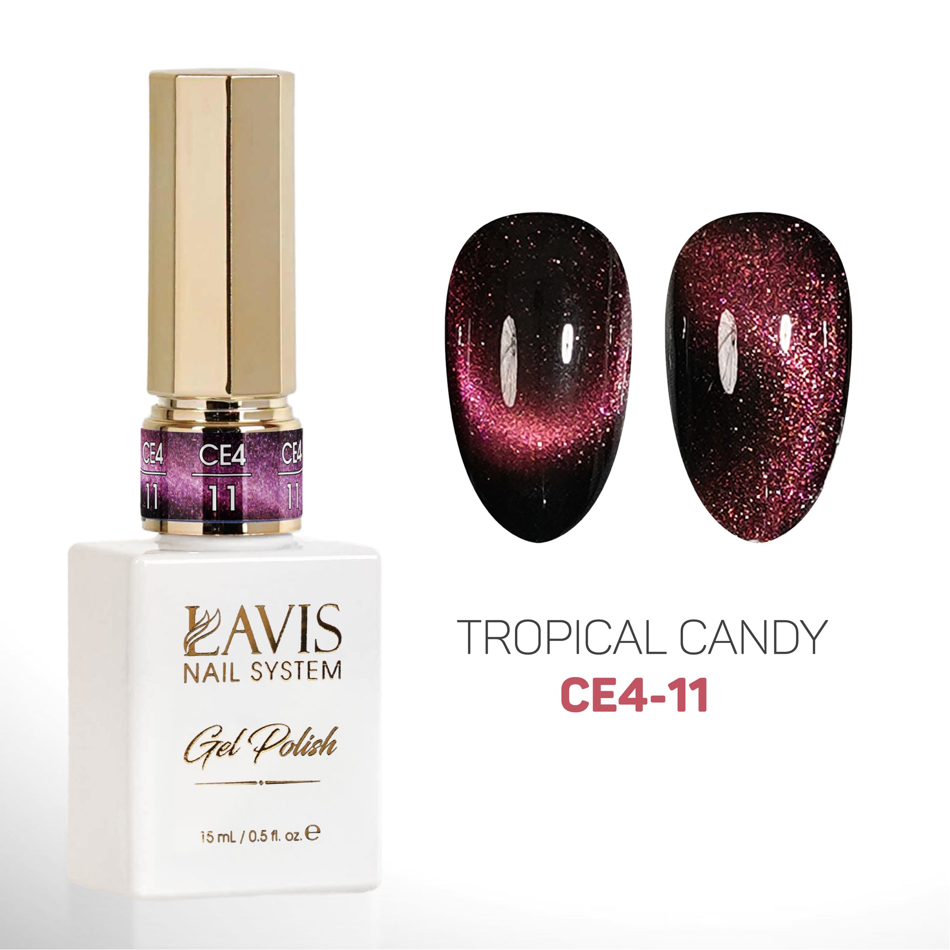 LAVIS Cat Eyes CE4 - 11 - Gel Polish 0.5 oz - Fairy Tale