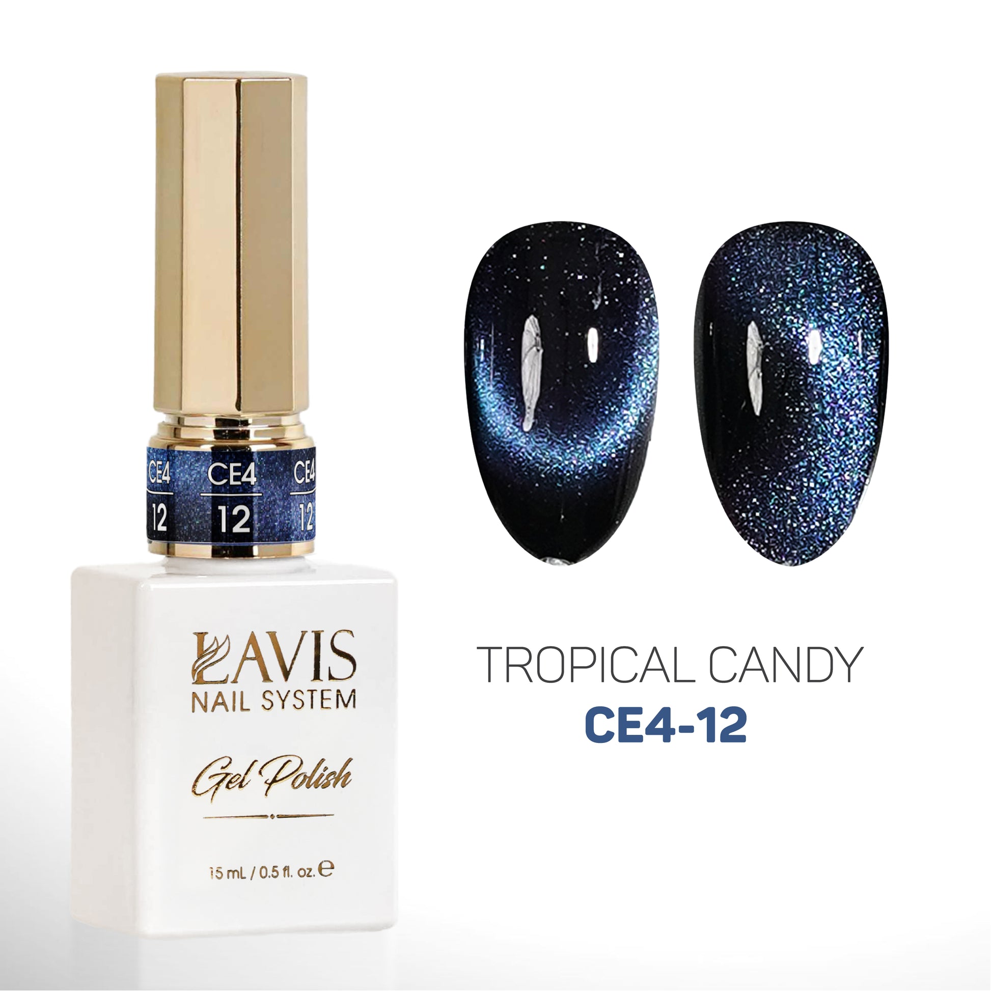 LAVIS Cat Eyes CE4 - 12 - Gel Polish 0.5 oz - Fairy Tale
