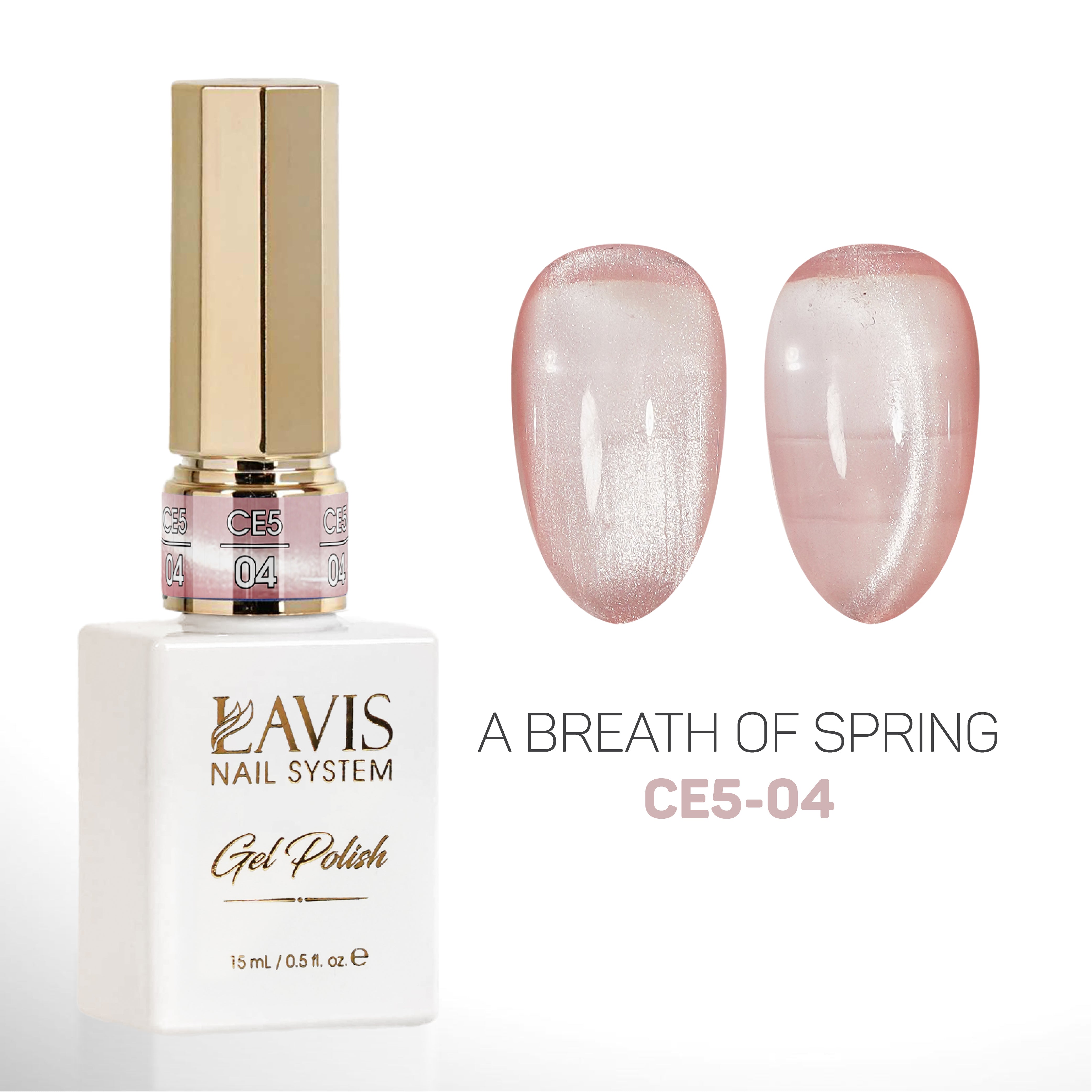 LAVIS Cat Eyes CE5 - 04 (Ver2) - Gel Polish 0.5 oz - A Breath Of Spring Collection