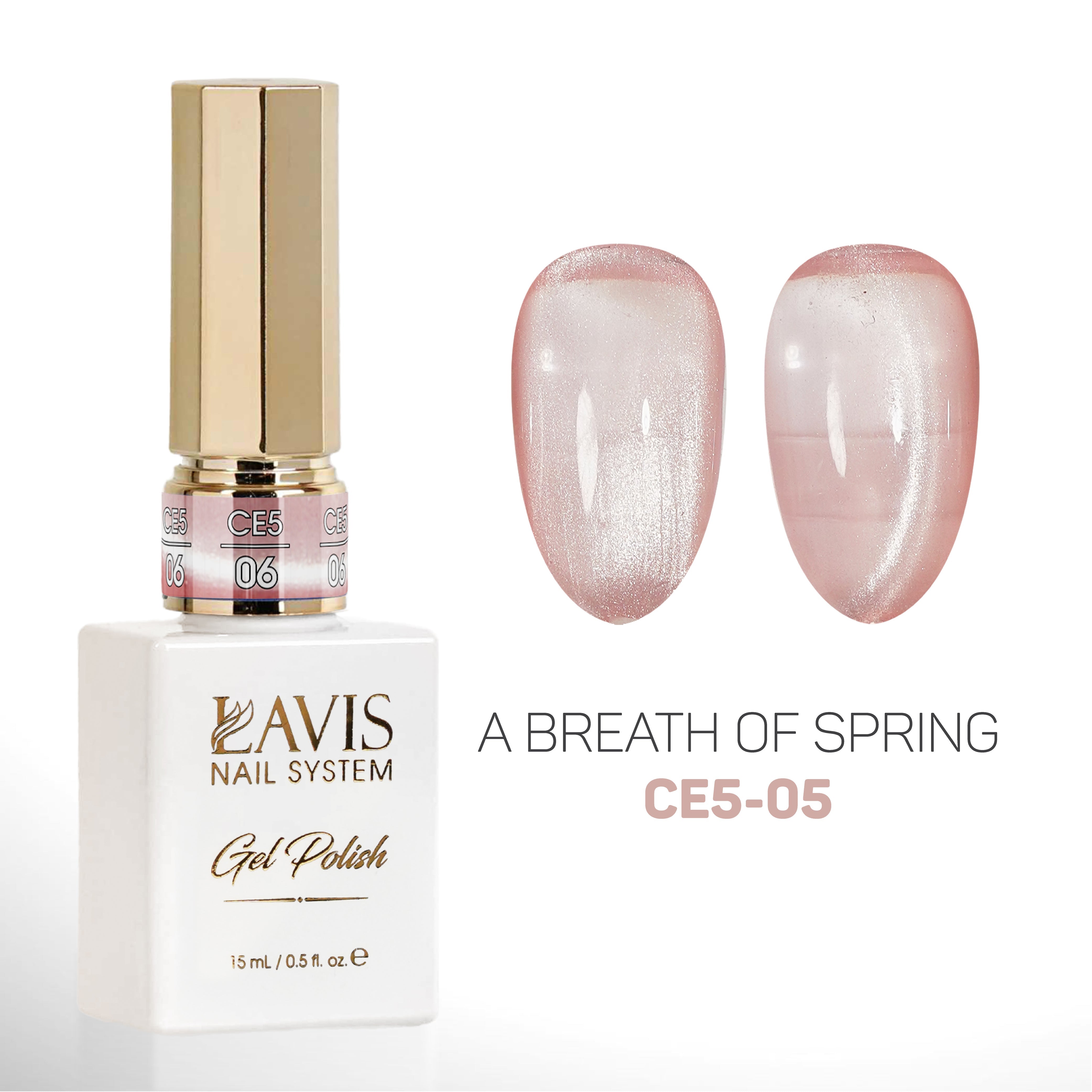 LAVIS Cat Eyes CE5 - 05 (Ver2) - Gel Polish 0.5 oz - A Breath Of Spring Collection