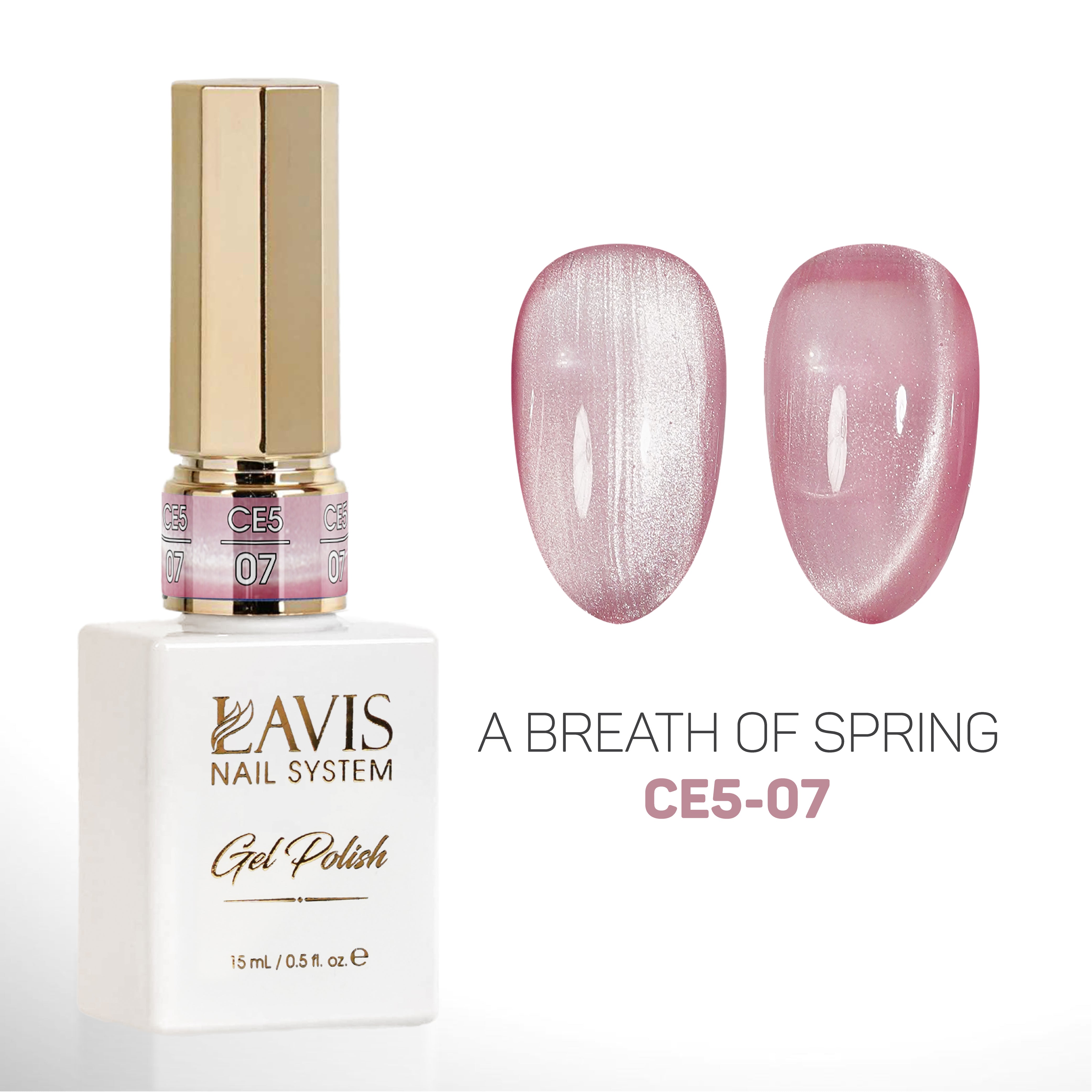LAVIS Cat Eyes CE5 - 07 (Ver2) - Gel Polish 0.5 oz - A Breath Of Spring Collection