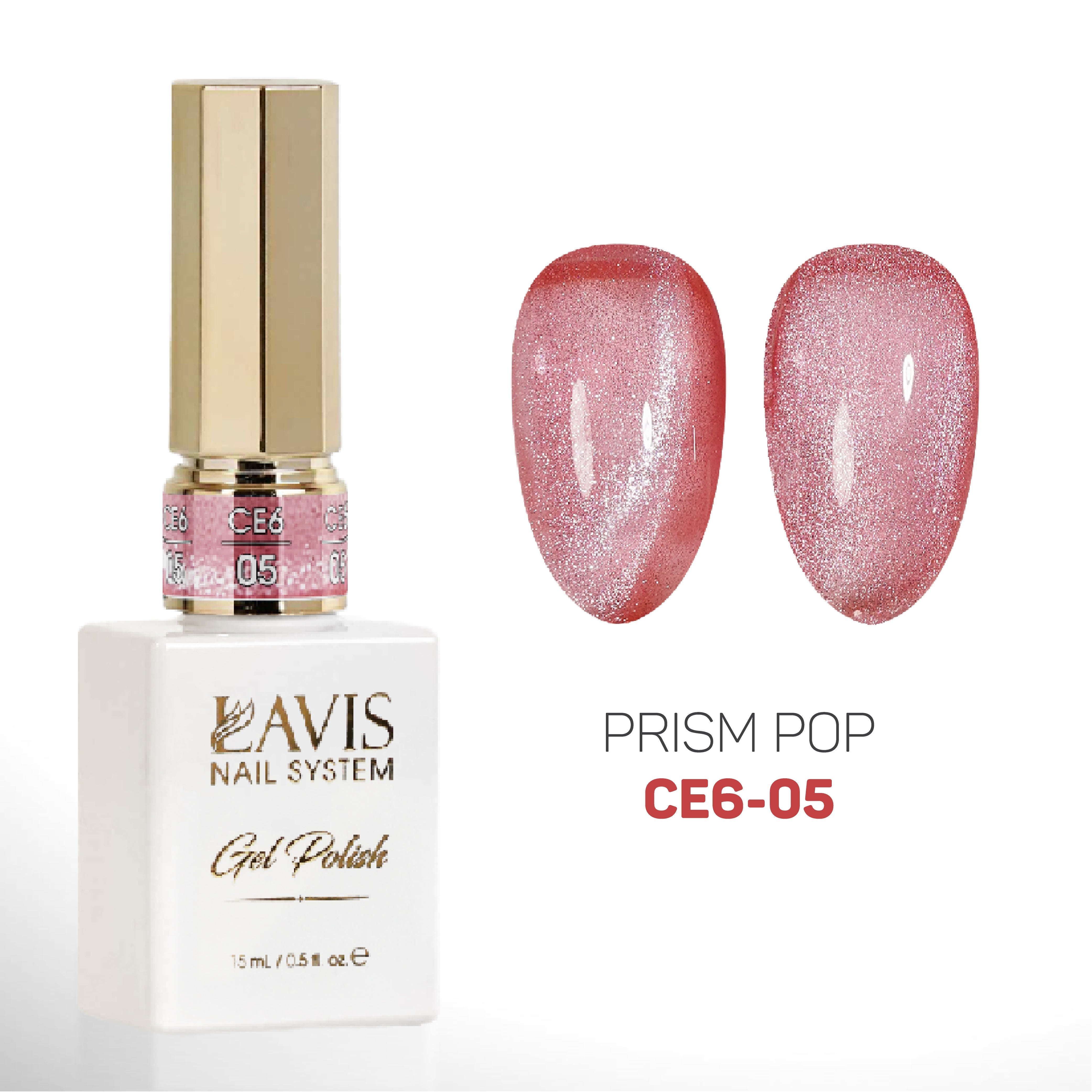 LAVIS Cat Eyes CE6 - Set 12 Colors (Ver2)- Gel Polish 0.5 oz - Prism Pop Collection