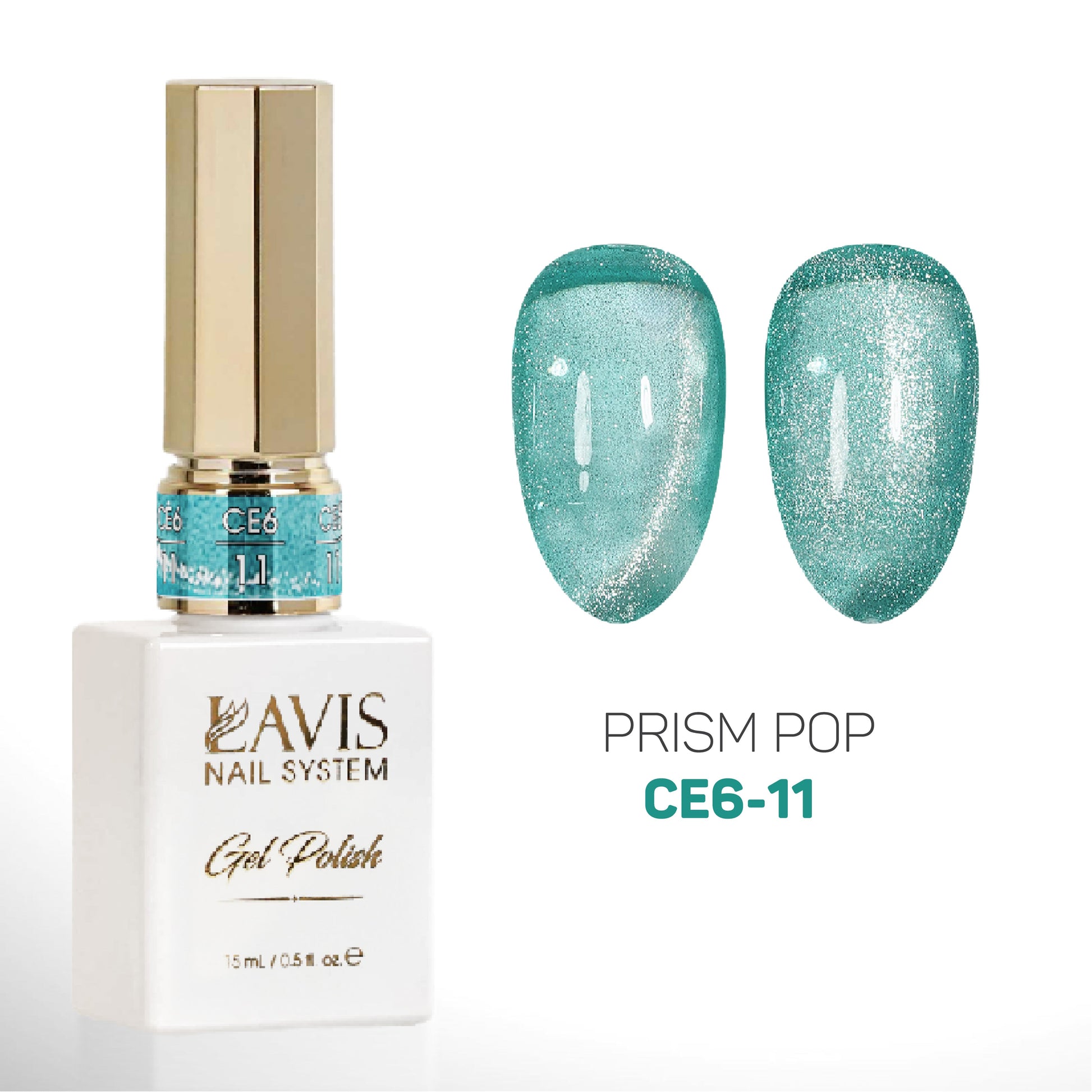 LAVIS Cat Eyes CE6 - Set 12 Colors (Ver2)- Gel Polish 0.5 oz - Prism Pop Collection