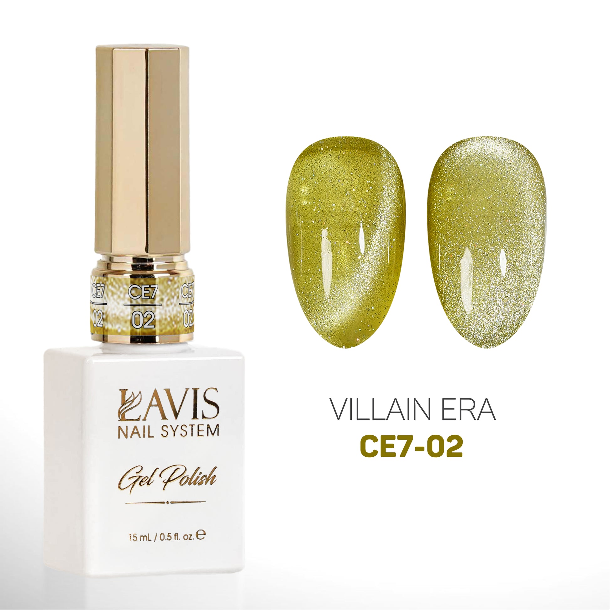 LAVIS Cat Eyes CE7 - 02 - Gel Polish 0.5 oz - VILLIAIN ERA Collection