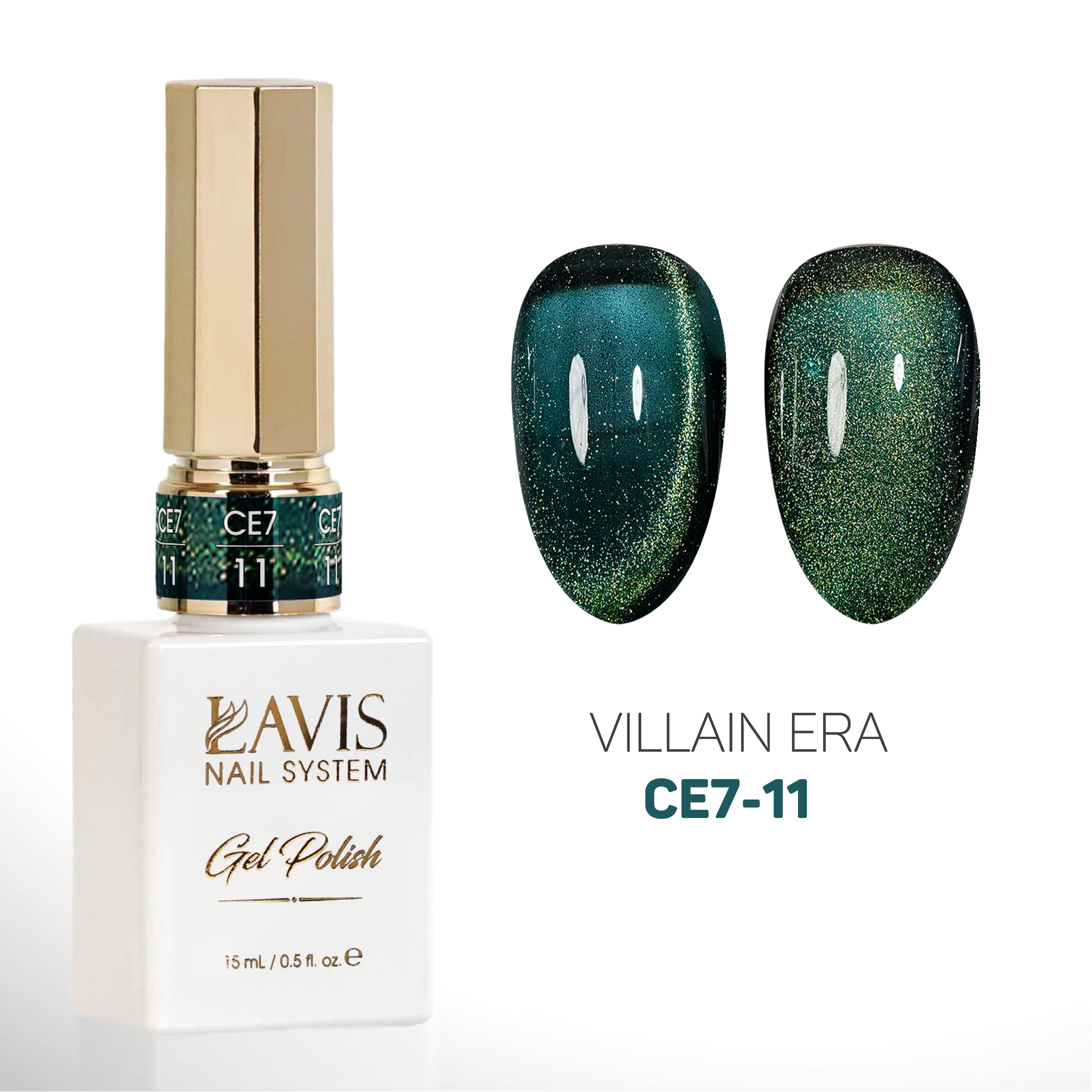 LAVIS Cat Eyes CE7 - 11 - Gel Polish 0.5 oz - VILLIAIN ERA Collection