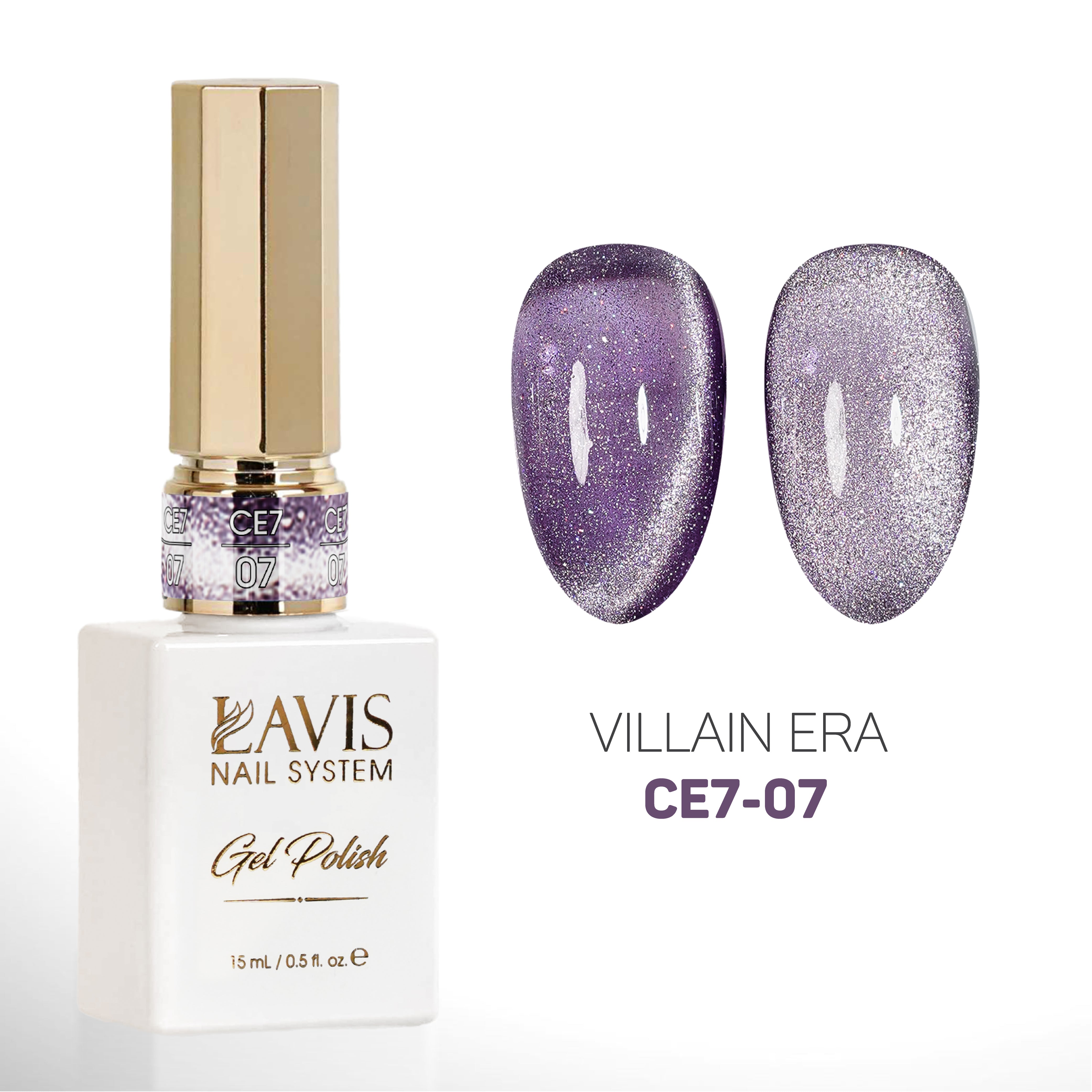 LAVIS Cat Eyes CE7 - 07 - Gel Polish 0.5 oz - VILLIAIN ERA Collection