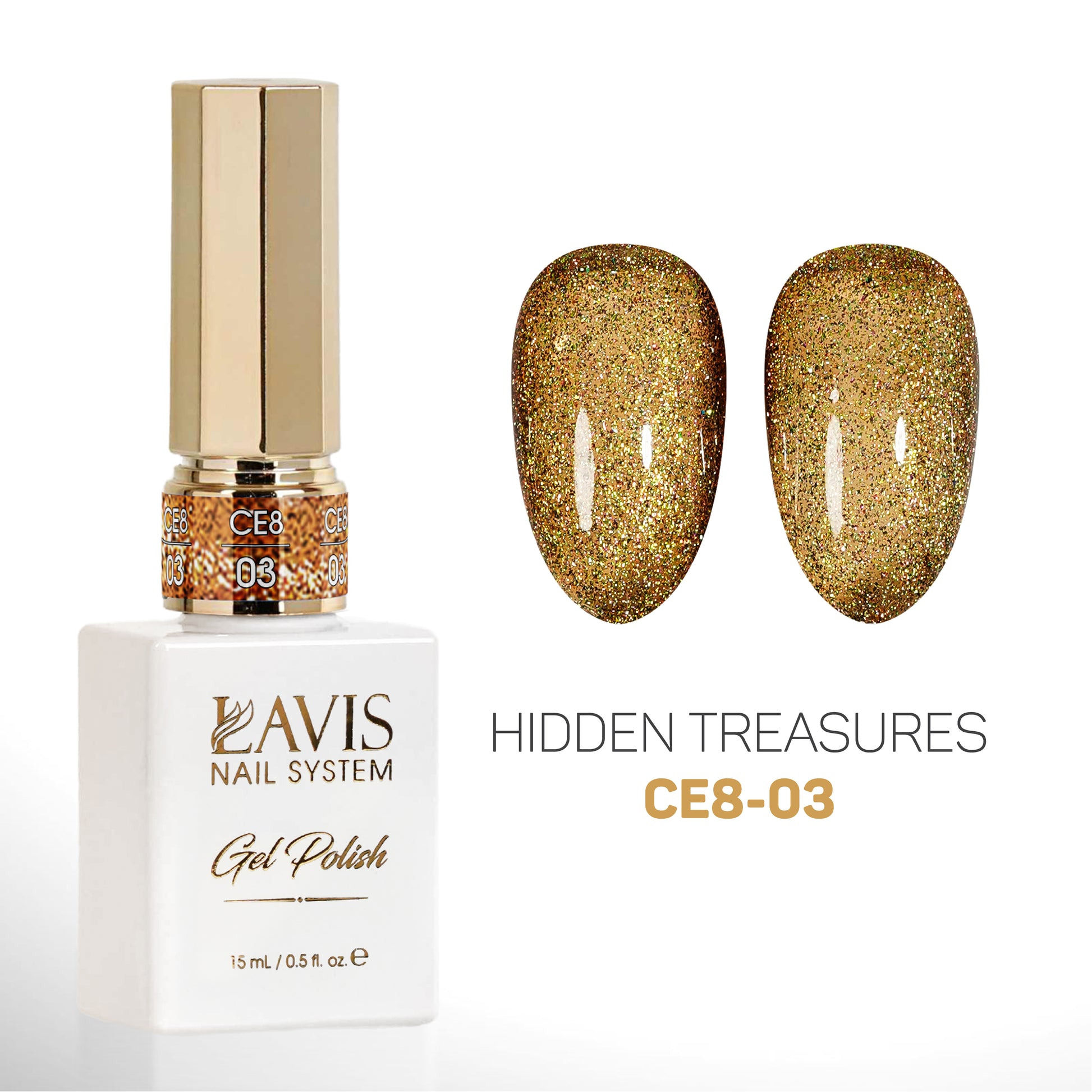 LAVIS Cat Eyes CE8 - 03 - Gel Polish 0.5 oz - Lavis Hidden Treasures Collection