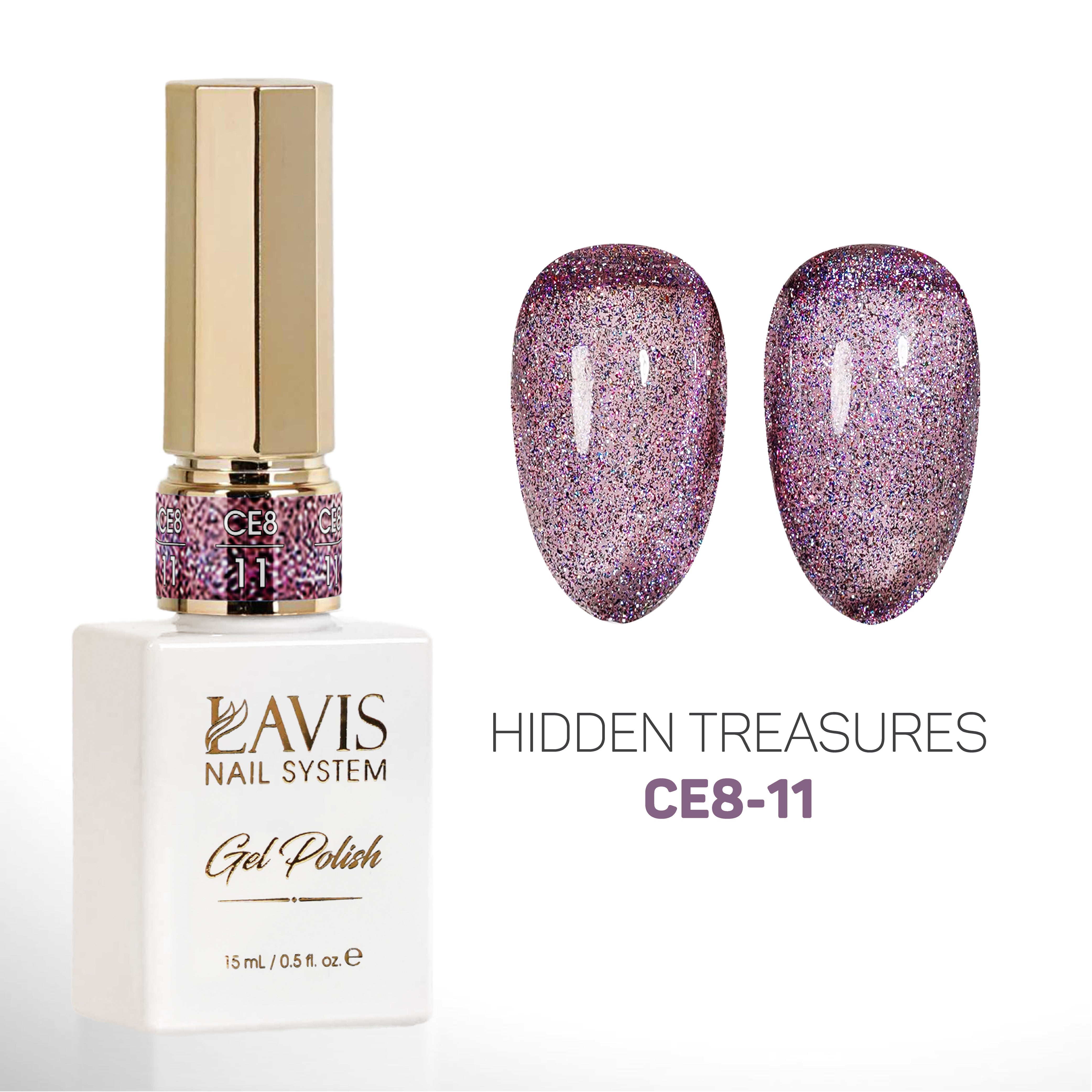 LAVIS Cat Eyes CE8 - 11 - Gel Polish 0.5 oz - Lavis Hidden Treasures Collection