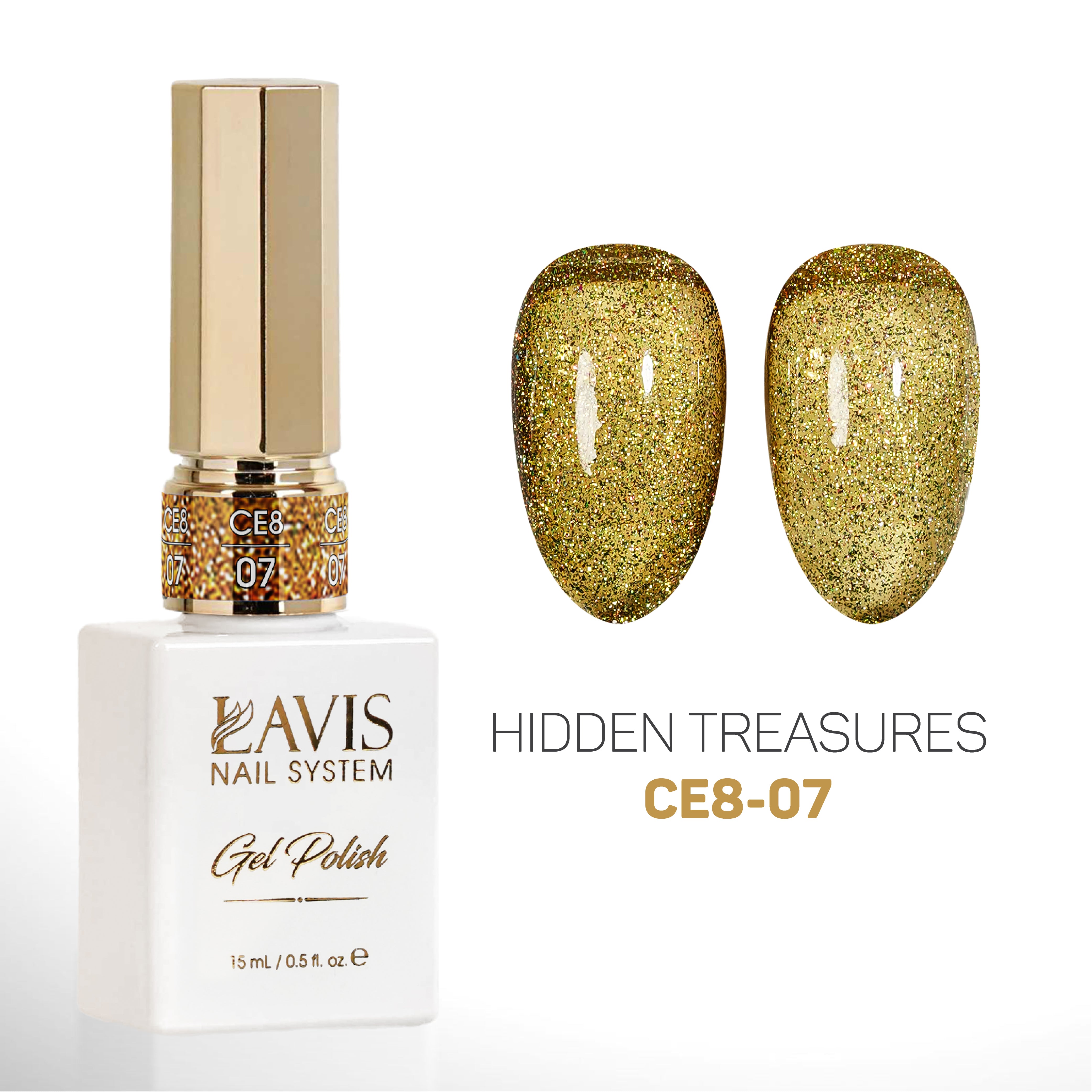 LAVIS Cat Eyes CE8 - 07 - Gel Polish 0.5 oz - Lavis Hidden Treasures Collection