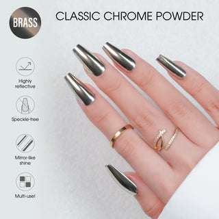 Chrome Classic Powder - Brass