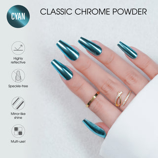 Chrome Classic Powder - Cyan