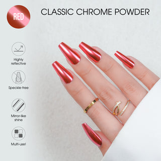 Chrome Classic Powder - Red