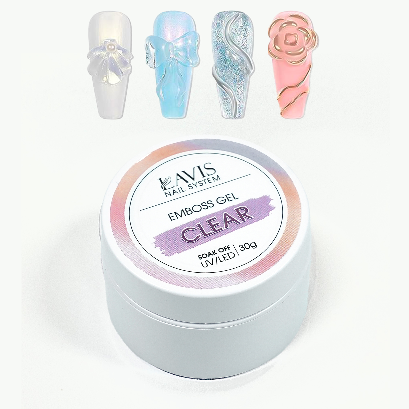 LAVIS Emboss Gel - Clear 30g