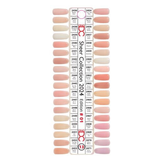 DC Part 13 - Set of 36 Gel & Lacquer Combos - Sheer Glow Collection