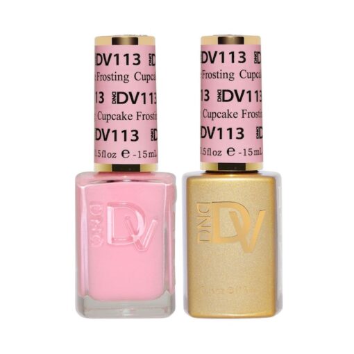 DND DV 113 Cupcake Frosting - DND Diva Gel Polish & Matching Nail Lacquer Duo Set