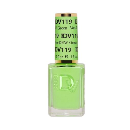 DND DV 119 Voo-DEW Green - DND Diva Gel Polish & Matching Nail Lacquer Duo Set