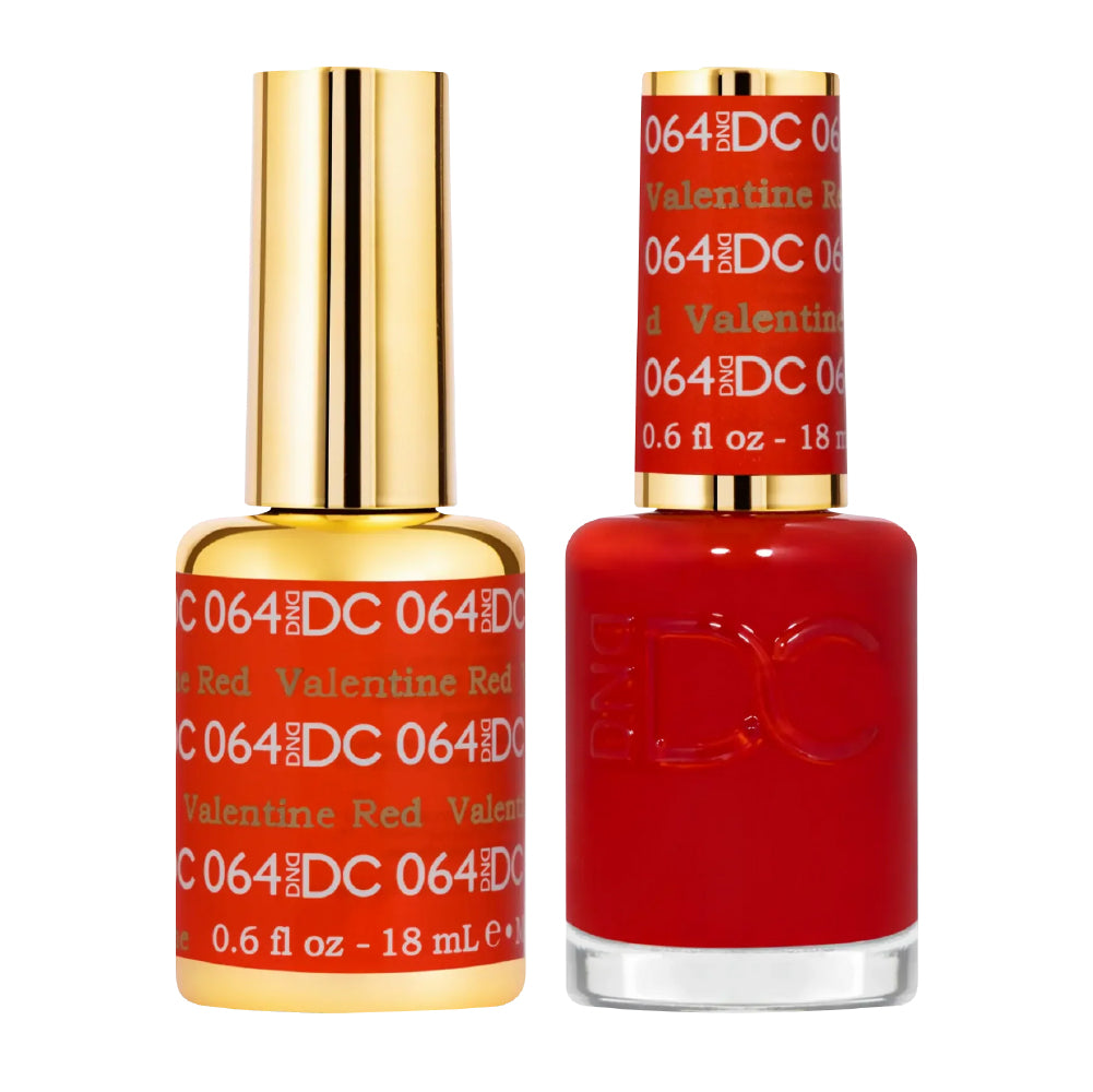DND DC Gel Nail Polish Duo - 064 Valentine Red