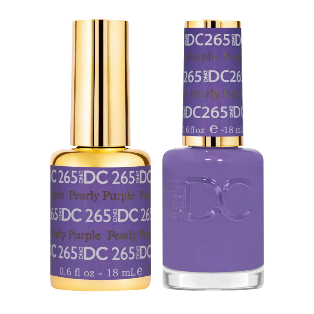 DND DC Gel Nail Polish Duo - 265 Pearly Purple