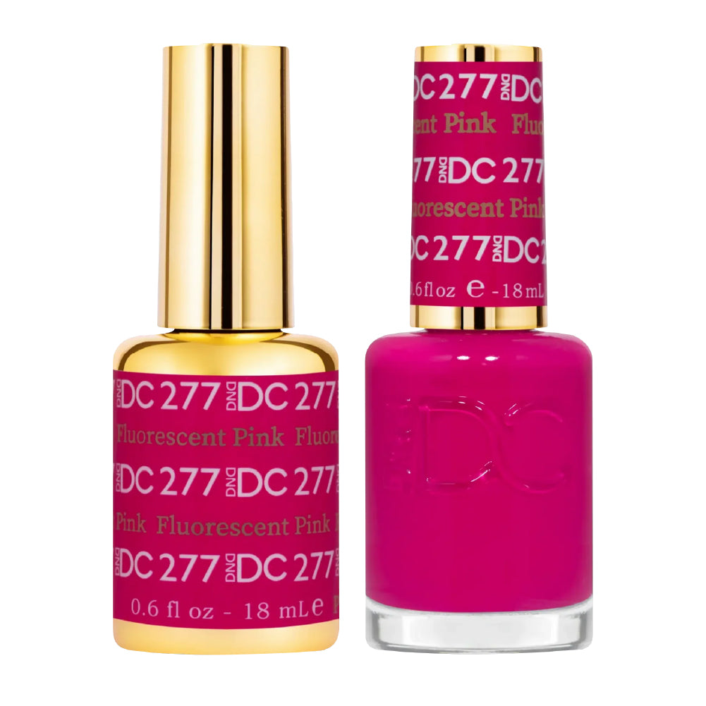 DND DC Gel Nail Polish Duo - 277 Fluorescent Pink