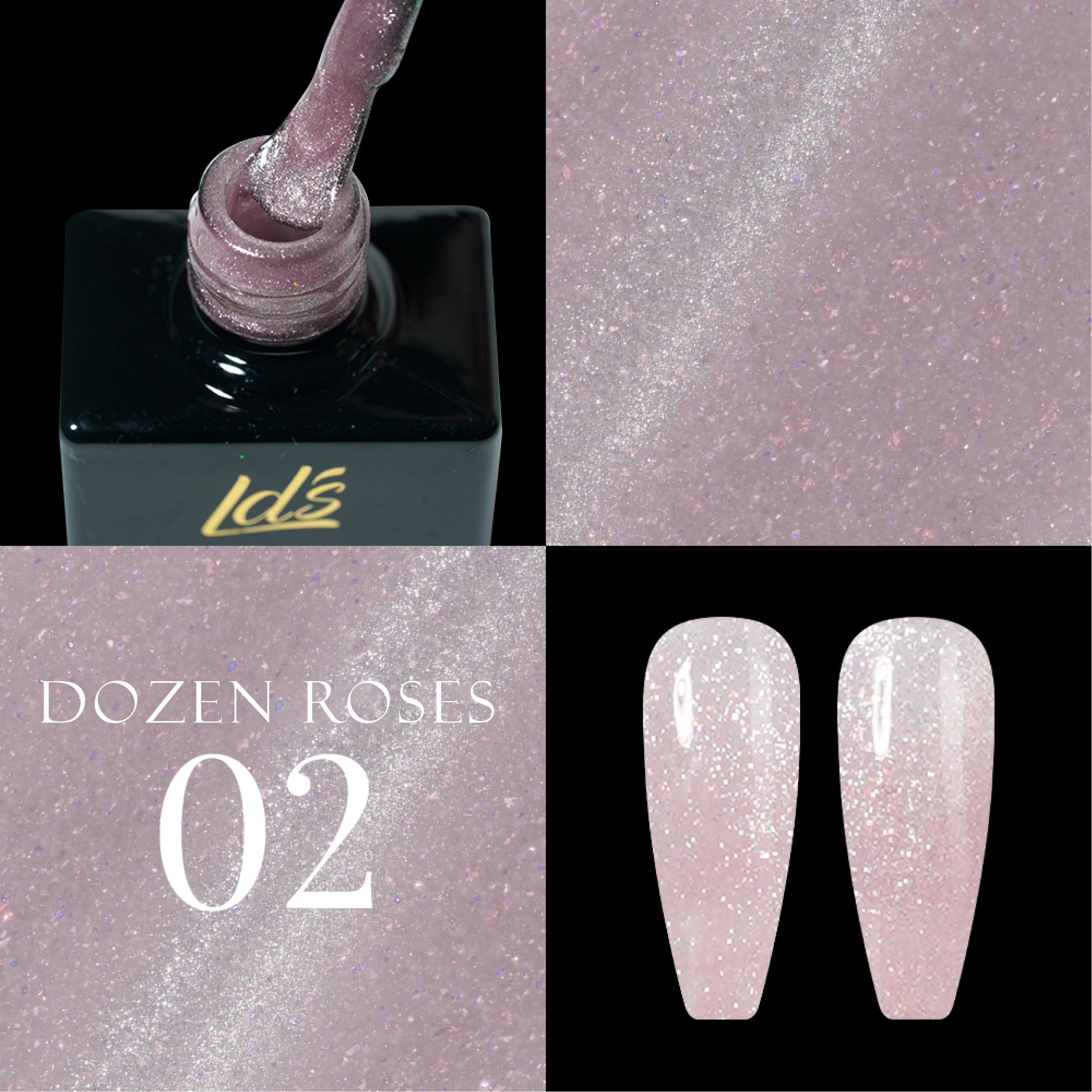 LDS DR02 - Gel Polish 0.5 oz - Dozen Rose Collection