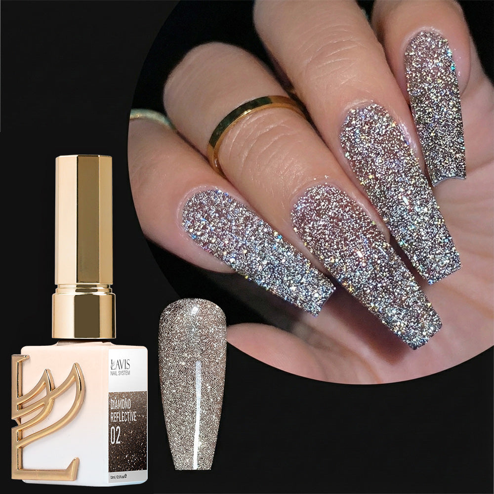 LDS Glitter 02 - Gel Polish 0.5 oz - Diamond Reflective Collection