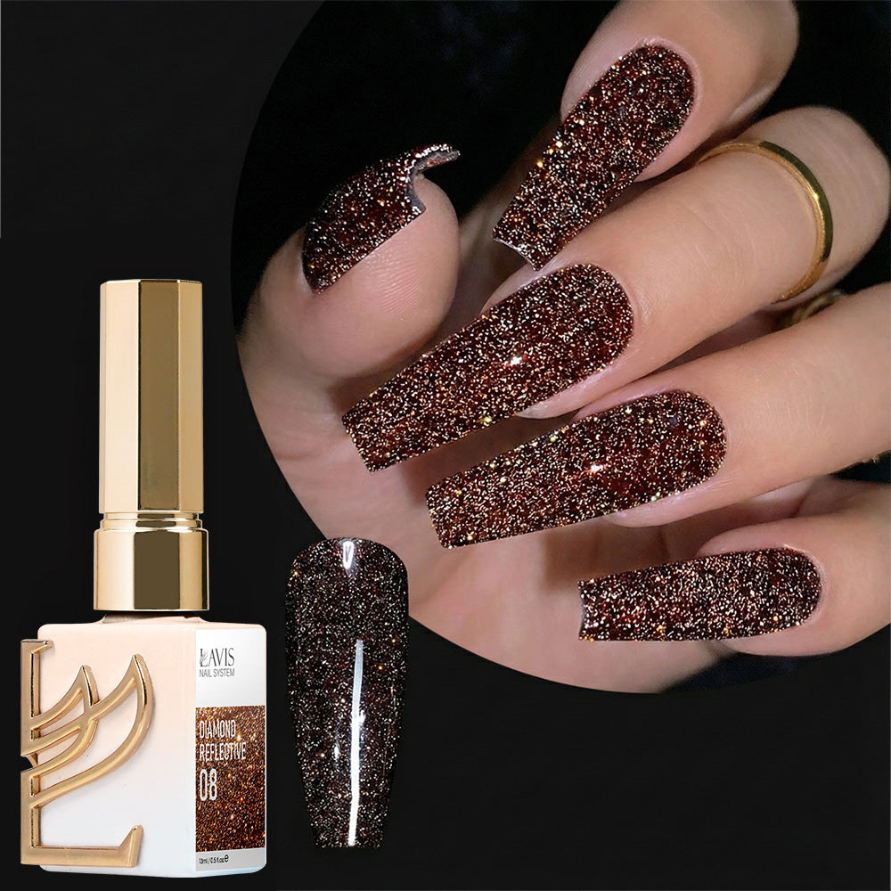 LDS Glitter 08 - Gel Polish 0.5 oz - Diamond Reflective Collection