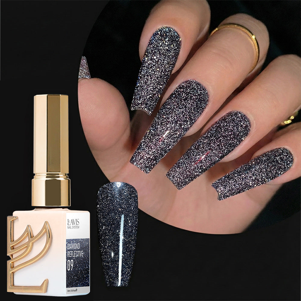 LDS Glitter 09 - Gel Polish 0.5 oz - Diamond Reflective Collection