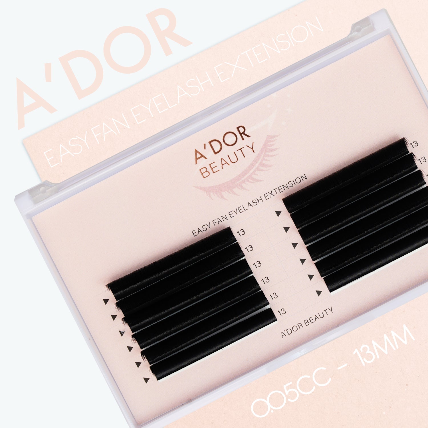 A’dor Beauty Easy Fan Eyelash Extension 00.5CC - 13MM