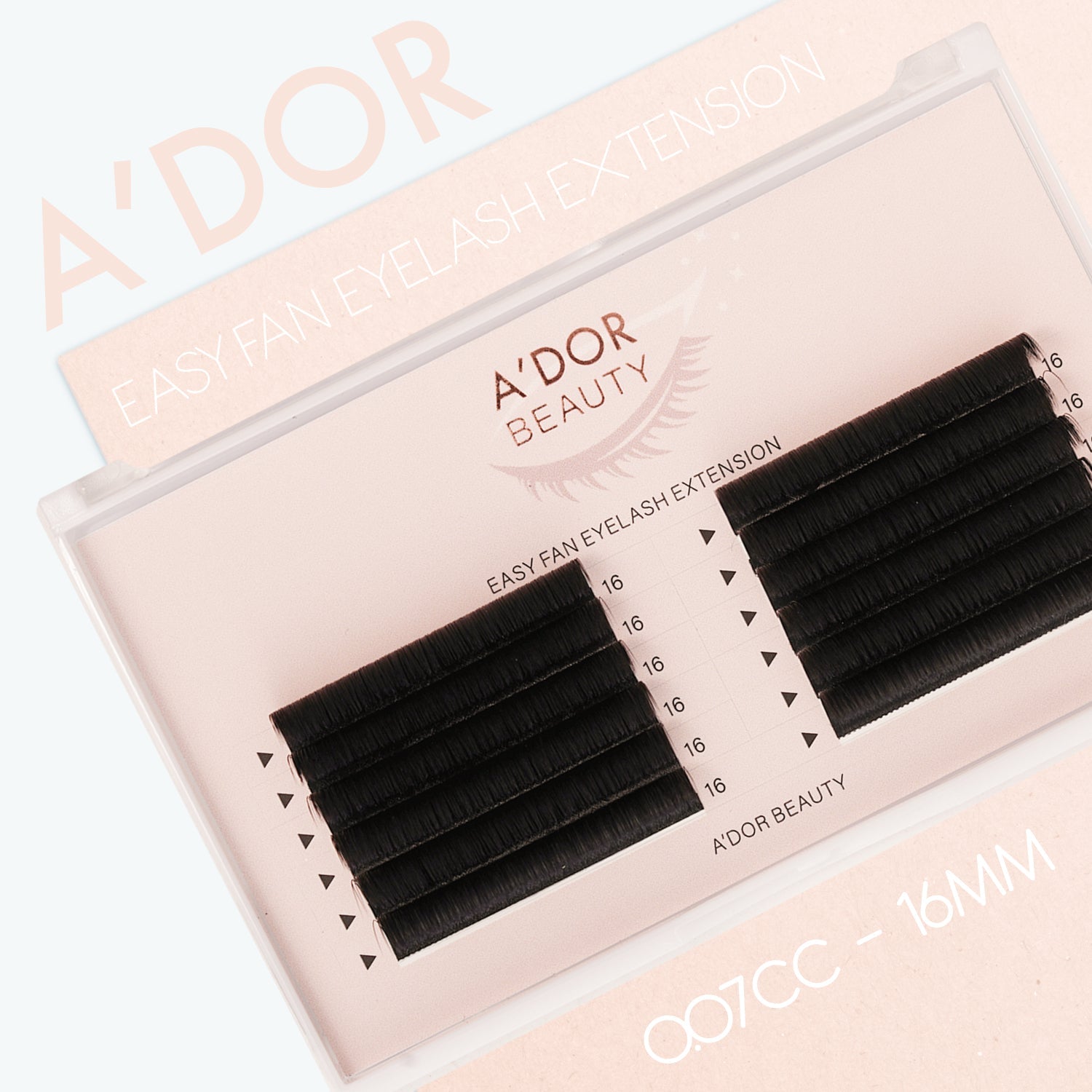 A’dor Beauty Easy Fan Eyelash Extension 0.07CC - 16MM