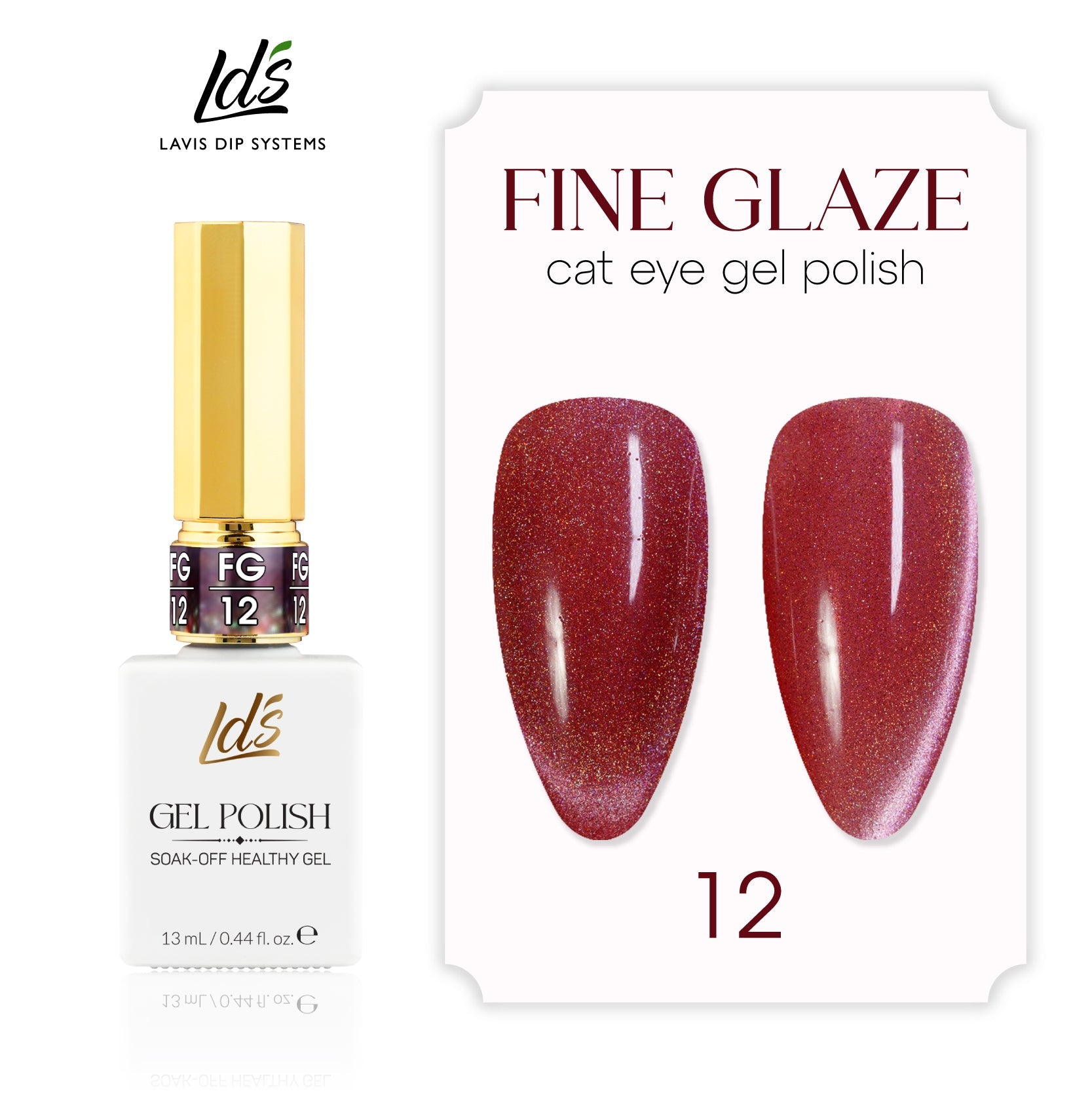 LDS FG12 - Fine Glaze Cat Eye Gel Collection