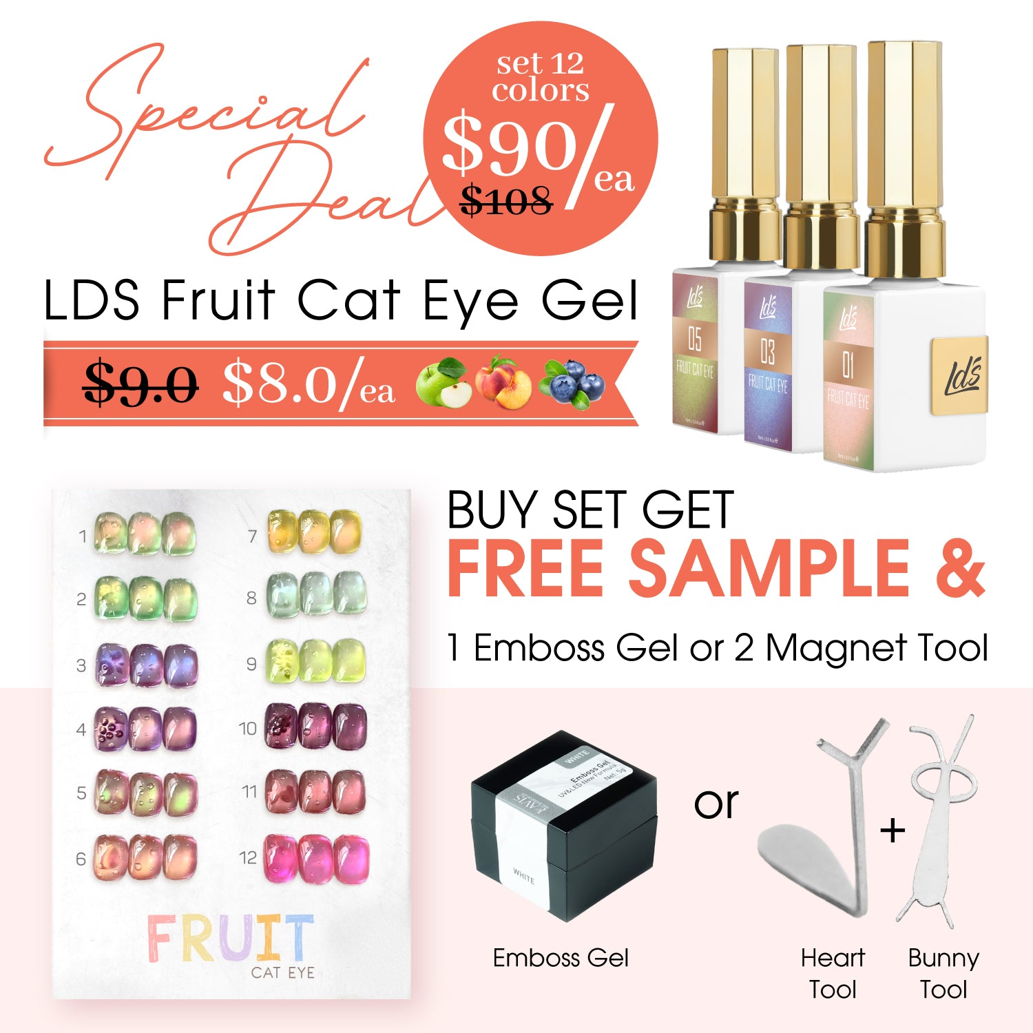 LDS CE Set 12 - LDS Fruit Cat Eye Collection