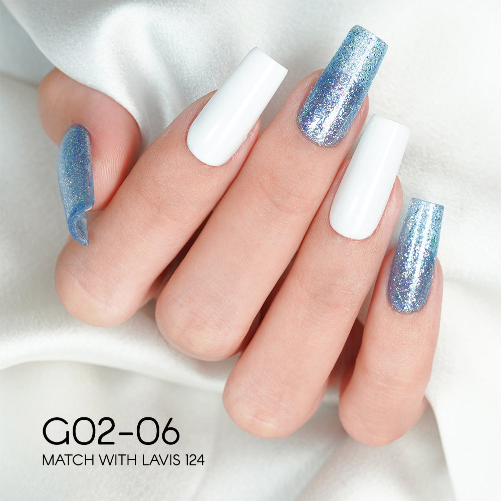 LAVIS Glitter G02 - Gel Polish 0.5 oz - Pillow Talk Collection