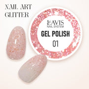 LAVIS Nail Art Glitter - Gel Polish 01