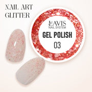 LAVIS Nail Art Glitter - Gel Polish 03