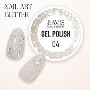LAVIS Nail Art Glitter - Gel Polish 04