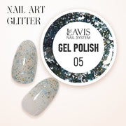 LAVIS Nail Art Glitter - Gel Polish 05