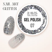 LAVIS Nail Art Glitter - Gel Polish 07