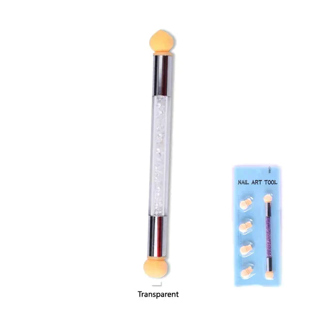 Two-Headed Sponge Pen Set With Extra 4 Replaceable Head