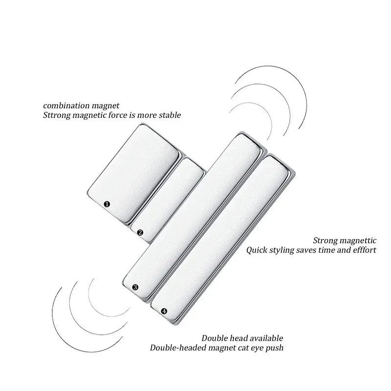  4Pcs Cat Eye Nail Magnetic Stick 4 Combination Magnets Multi-function by OTHER sold by DTK Nail Supply