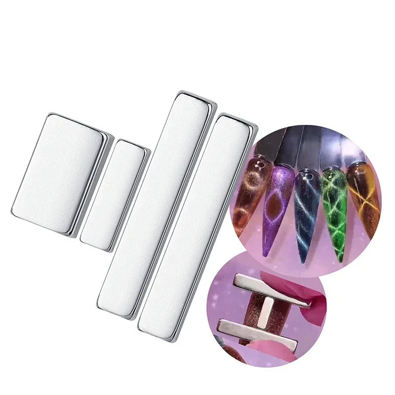  4Pcs Cat Eye Nail Magnetic Stick 4 Combination Magnets Multi-function by OTHER sold by DTK Nail Supply