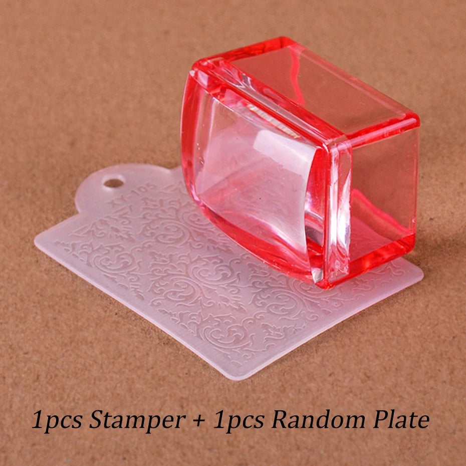 French Silicone Jelly Stamper - Red