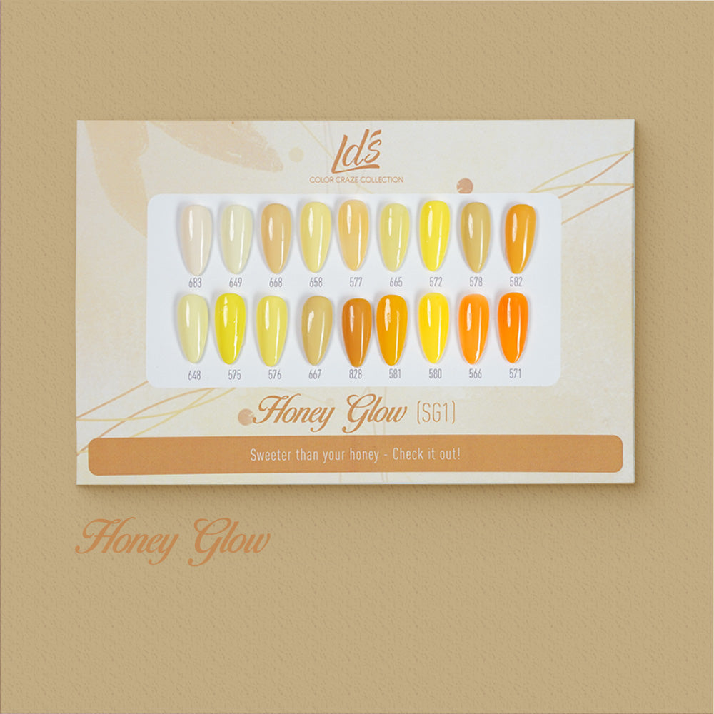 LDS Set 18 Colors - SG1 Honey Glow Collection - 0.5oz