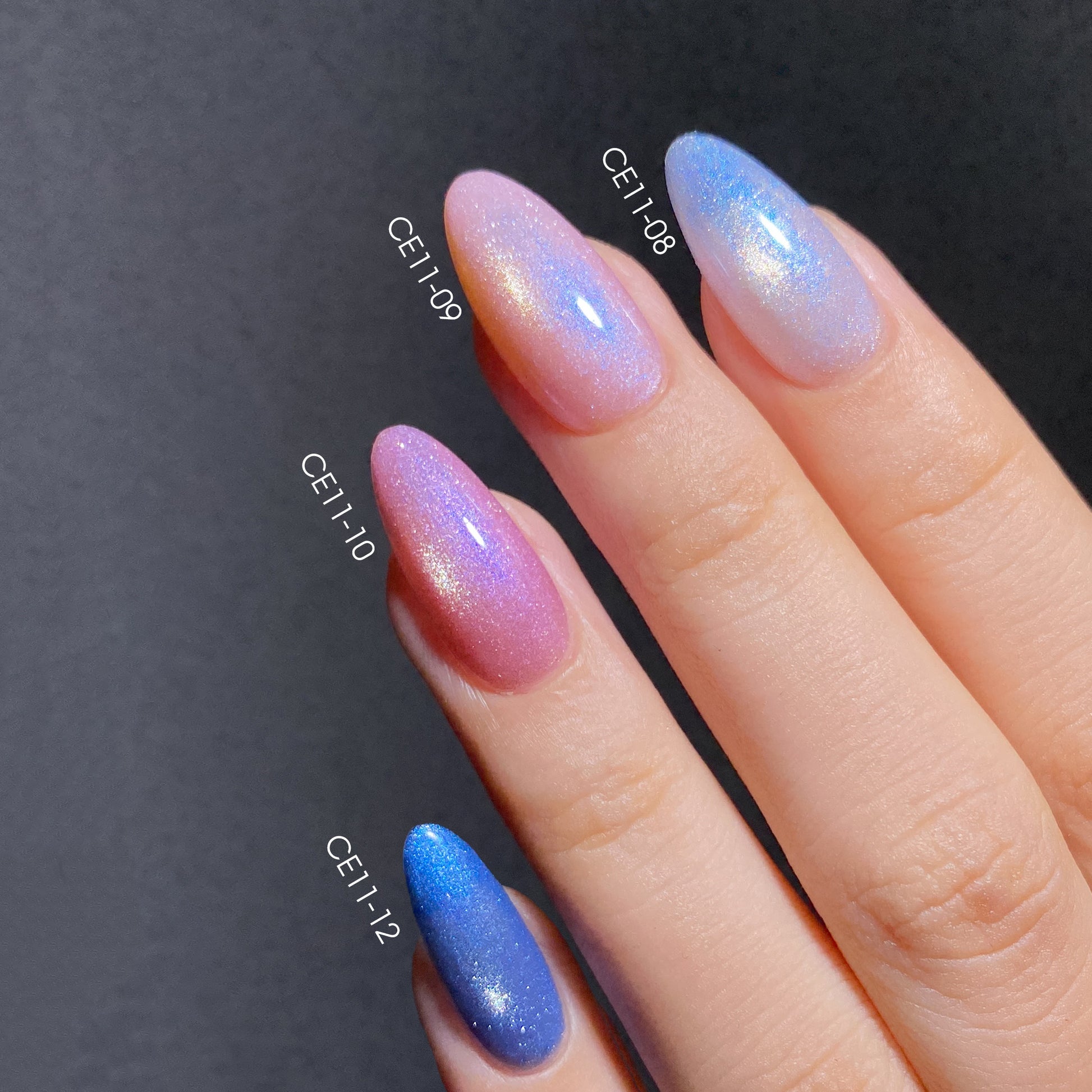 LAVIS Cat Eyes CE11 - Set 12 Colors - Gel Polish 0.5 oz- Enchanted Spell Collection