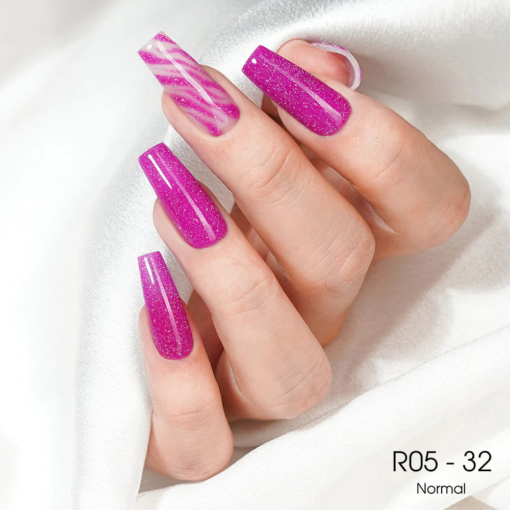 LAVIS Reflective R05 - Set 12 Colors (25-36) - Gel Polish 0.5 oz - Glow with the Flow Reflective Collection