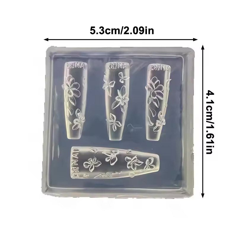 3D Nail Charm Mold 23 - Plumeria
